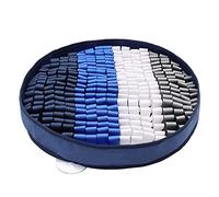 Generic Dog Foraging Sniffing Mat with Non-Slip Bottom, Anti Bite Stress Relief Toys, Interactive Feeding Puzzle Blanket for Bored Dogs, Durable and Non- Design, Red Blue Coffee Color Options