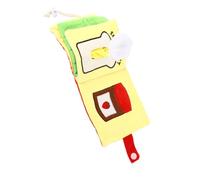 Generic Dog Plush Book Squeaky Toy, Treat Dispensing Puzzle Chew Crinkly Interactive Dog Toy with 3D Food Storage Mechanism, for Small Medium Dogs Puppies Pet Training