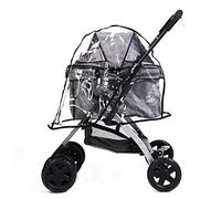 Generic Dog Pram Cover, Waterproof, Transparent, Foldable, Universal Fit, Single & Double Strollers, Size: 30*50*26 cm
