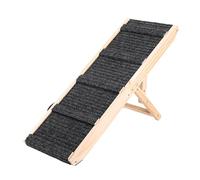 Generic Dog Ramp for Bed Foldable Sturdy Construction Adjustable Height for Senior Pets and Injured Dogs Pine Wood