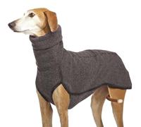 Generic Dog Sweatshirt | Greyhounds Fleece Jumper | Warm Italian Greyhounds Sweater | Small Dog Clothes | Dark Gray, Polyester, Size S