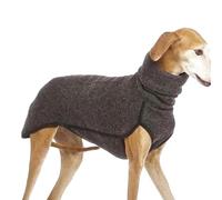 Generic Dog Sweatshirt | Warm Greyhounds Fleece Jumper | Small Dog Clothes | Unisex Dog Sweater | Polyester/Dark Gray/M