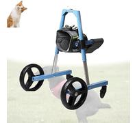 Generic Dog Wheelchair for Front Legs, Adjustable Dog Carts with 4-Wheeled, Lightweight & Pet Wheel Chair with Front Limb Walking Recover Mobility Aids for Doggy Leg Brace Hip Support Legs Weak Pet.(L