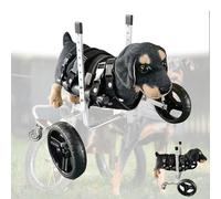 Generic Dog Wheelchair for Front Legs, Adjustable Dog Carts with 4-Wheels Lightweight, Doggy Wheel Chair Front Limb Walking Recover Mobility Aids for Paralyzed, Injured, or Disabled Dogs(B,S)