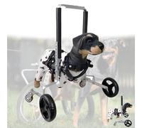 Generic Dog Wheelchair for Front Legs, Adjustable Dog Carts with 4-Wheels Lightweight, Doggy Wheel Chair Front Limb Walking Recover Mobility Aids for Paralyzed, Injured, or Disabled Dogs(A,XXL)