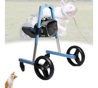 Generic Dog Wheelchair for Front Legs Adjustable, Lightweight & Pet Wheel Chair with Front Limb Walking Recover Mobility Aids Dog Carts with 4-Wheeled for Doggy Leg Brace Hip Support Legs Weak Pet.(XL