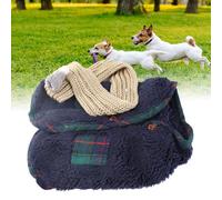 Generic Dog Winter Clothes Thickened Cozy and Warm Clothing for Small Dogs, Pet Apparel for Bichon Frise Pomeranian Poodle, Polyester Material (M)