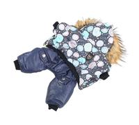 Generic Dog Winter Coat, Dog Jacket Puppy Coats Warm Hooded Thickened One Piece Pet Down Clothes Jacket For Medium For Small Medium Large (L)