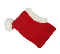 Generic Dog Winter Hat Red Cute Knitted Pet Hat for Small Medium Dogs and Cats Warm Woolen Yarn Winter Accessory (M)