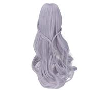 Generic Doll Curly Wig Soft Hair for Children 21-24cm Dolls High Temperature Resistant Fiber Long Hair 8 to 9inch (Blue)