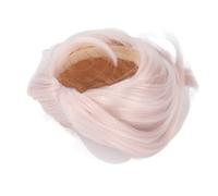 Generic Doll Wig Central Parting Short Wig Soft Silk Mesh Cloth for Male/Female Dolls, Ball Joint (1/3 22-23cm Head Circumference)