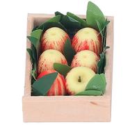 Generic Dollhouse Apples Miniature Fruit Set Cute and Colorful Decoration for 1:12 Dollhouse Kitchen with Eco-friendly Clay 1 Unit