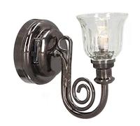 Generic Dollhouse Lights, Miniature Dollhouse Lights with Battery 1:12 Wall Lamp LED Warm Lighting Doll House For Vintage Look Metal Miniature Wall Sconce
