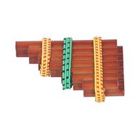 Generic Dollhouse Miniature Bamboo Pan Flute Musical Instrument for Crafts and Photography Props Excellent Workmanship for Developing Creativity Bamboo 3.1 X 2in