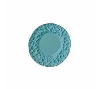 Generic Dollhouse Plate Miniature Plate Dish Tableware With Stone Effect Alloy Surface For Miniature Restaurants Diorama Scenes Photography Craft Projects, Blue, 50-5mm