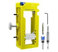 Generic Door Hinge Mortise Jig Kit - Router Template with Non-Slip Pads, Removable Inserts, No Hammer/Chisel Needed, Stable Door Hinge Jig for 3-5inch Length, 1/4-5/8inch Thickness