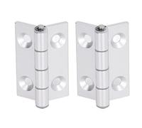 Generic Door Hinges, Aluminum Foldable Flat Open Resin Bushing 2Pcs Hinges Folding Door Thickened Woodworking Tools