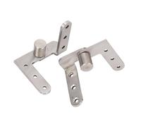 Generic Door Pivot Hinges, Heavy Duty Stainless Steel 270 Degree Rotating Inset Hinge Left Right Maximum Load 130lbs with 32 Large Screws, Ideal for Cabinets Swing