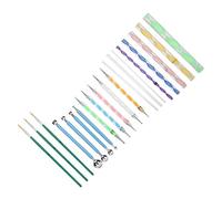Generic Dotting Tool Set Fashionable Nail Art DIY Ball Stylus Acrylic Rods for Home Use | 20pcs Dotting Kit for Nail Art Salon, 8", 5", 4", Perfect for Artistic Creation