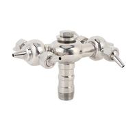 Generic Double Ball Universal Rotating Spray Nozzle for Pipe Tank 304 Stainless Steel Suitable for Garden Watering