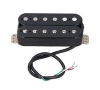 Generic Double Coil Pickup 6 String Humbucker with Adjustable Poles for Electric Guitar Performances Black 52mm