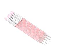 Generic Double-ended Sculpture Painting Carving Dotting Pens Kit Fine Nail Art Pen for Longlasting Beautiful Nail Tips, Drawing Lines, Fine Details, Flowers, Pink, Blue, 5Pcs (Pink)