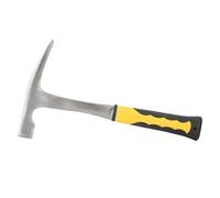 Generic Double Head Flat Mouth Geological Survey Brick Duckbill Hammer 500g Durable High Carbon Steel for Construction and Rock Measurement