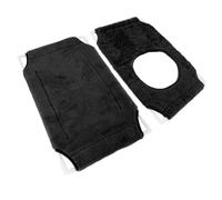 Generic Double Layer Cat Window Hammock with 360° View and Strong Suction Cups for Fat Cats - Easy Installation and Washable Fabric. (2 Compartments Black)
