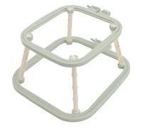 Generic Double Layer Embroidery Frame Adjustable Needlework Holder Tool for Sewing Painting Crafts ABS 1 Set (Green)