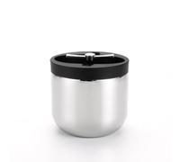 Generic Double Layer Ice Bucket Stainless Steel Insulated Beverage Chiller With Functional Lid Tall Handle Wide Base Mirror Finish For Kitchen Table Use, Black