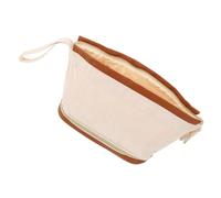 Generic Double Layer Makeup Bag Corduroy Toiletry Organizer Pouch and Capacity Travel Makeup and Cosmetics Storage Bag