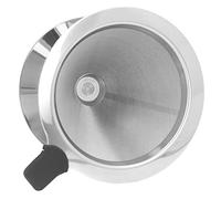 Generic Double Layer Mesh Coffee Dripper Stainless Steel Reusable Filter for Camping Work 1 Unit (1-2 Cups)