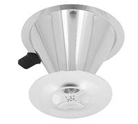 Generic Double Layer Mesh Coffee Dripper Stainless Steel Reusable Filter for Camping Work 1 Unit (2-4 Cups)