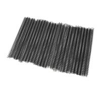 Generic Double Loop Wire Binding Spine Durable Metal Nylon Coating for A4 Paper 100Pcs Set Kit (Black)