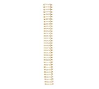 Generic Double Loop Wire Binding Spines Durable 180 Sheets Capacity 3/4in Diameter for DIY Crafting Office Supplies 50 Packs (Gold)