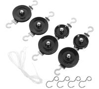 Generic Double Pulley with Iron Material and Portable Design Mechanics Teaching Equipment Includes Storage Box and Hooks for Middle School Students for School Laboratories and Home