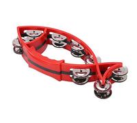 Generic Double Row Hand Tambourine Bell in Fish Shape for Kids - Stimulate Musical Potential, Safe Non- ABS, 1 Unit (Red)