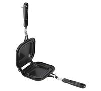 generic Double-Sided Nonstick Sandwiches Toaster Pan, Multifunction Breakfast Maker for Eggs & Cakes, Heat-Even Aluminum Fry Pan with Cool-Touch Handle