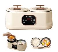 Generic Double Spelling Low Sugar Rice Cooker, 3.4L, White, 6 Modes, Delayed Start, Keep Warm, 15 Min Fast Cooking, Non-Stick Liner, Easy Clean