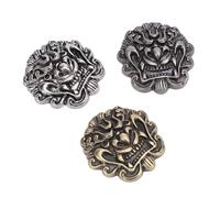 Generic Dragon Pattern Metal Buttons Vintage Metallic Retro Clothing Buttons Set for Crafting and Repairs Scene