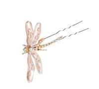 Generic Dragonfly Hair Fork Pin for Women Lightweight Alloy Hair Accessory Not Easy to Break Elegant and Simple Style Suitable for Important Occasions and Daily Use