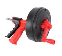 Generic Drain Auger, Plumbing Snake Drain Snake Hair Clog Remover, Manual Or Drill Powered, Flexible Clog Remover for 50 to 75MM Pipelines for Bathtub, Bathroom Sink, Kitchen (7.5m Spring)