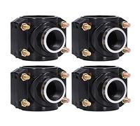 Generic Drain Saddle Clamp Set, Lightweight Plastic Quick Connectors, Perfect for Gardening and Irrigation, Fits 63mm Pipe, 4 Pieces