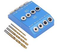 Generic Drill Guide Jig with Adjustable Angles for Precise Woodworking, Multi Angle Drill Jig for Projects, Made of Aluminum Alloy