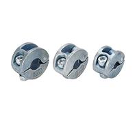 Generic Drill Stopper Collars Secure Zinc Alloy Limit Rings for Carbon Steel Bits, 3pcs 6mm, 8mm, 10mm for Woodworking Projects
