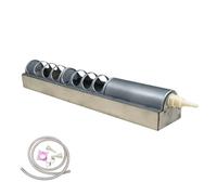 Generic Drinking Trough Automatic Waterer Bowl Feeder Reservoir Dispenser With Float Leveler Stainless Steel With Hose suitable for backyard coops range, 60cm, With Feeding Cover