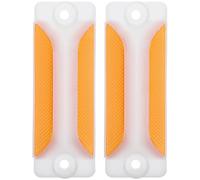 Generic Driveway Markers Reflectors 2Pcs Double Yellow Rectangular Reflective Road Markers 11.5×40Mm Safety Signs for Highway Garage and Parking Lot Navigation