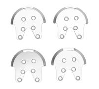Generic Drone Motor Reinforcement Plate Kit Aluminum Alloy Motor Mount Base 4PCS Vibration Dampening Crack Prevention for 2 3 Drone Repair and Upgrade (Silver)