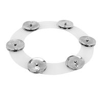 Generic Drum Cymbals Hi Hat Tambourine Durable Stainless Steel Bells for Drum Set Percussion Enthusiasts Silver 7.5in, Drummer (Silver)