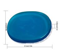 Generic Drum Dampeners, Drum Mute Pads Silica Gel Silencer Kit Snare Silencing Pad Paste Mutes with 6PCS Transparent Gel Silencer Kit for Snare, Tom Cymbals (Blue)